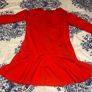 Maison Jules Red Long Sleeve Dress